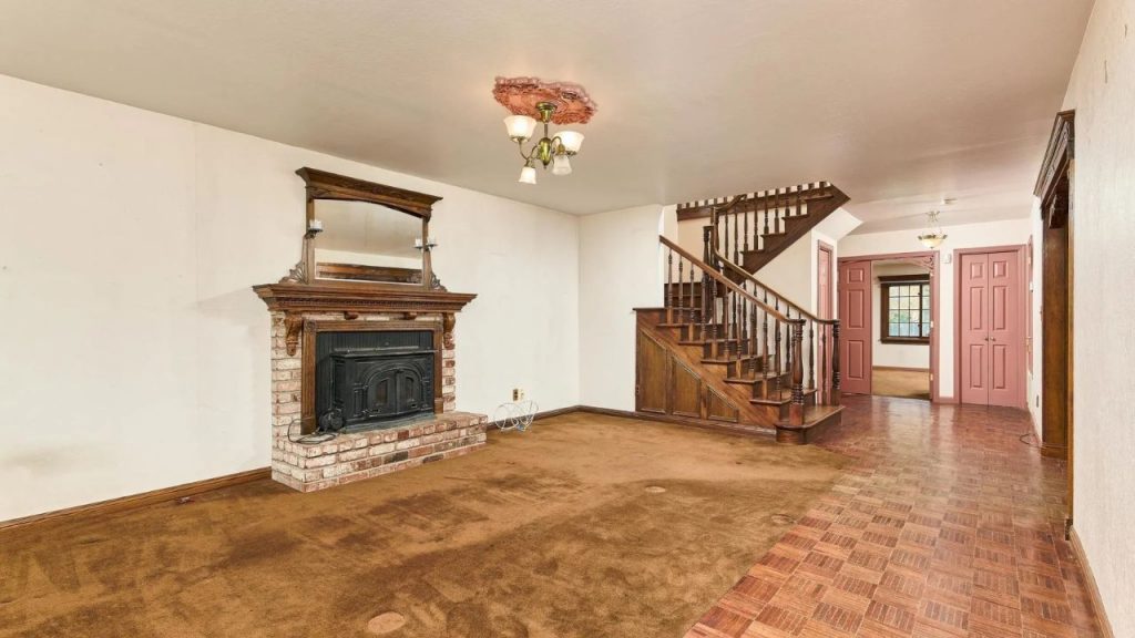 Vintage Charm with Grand Fireplace
