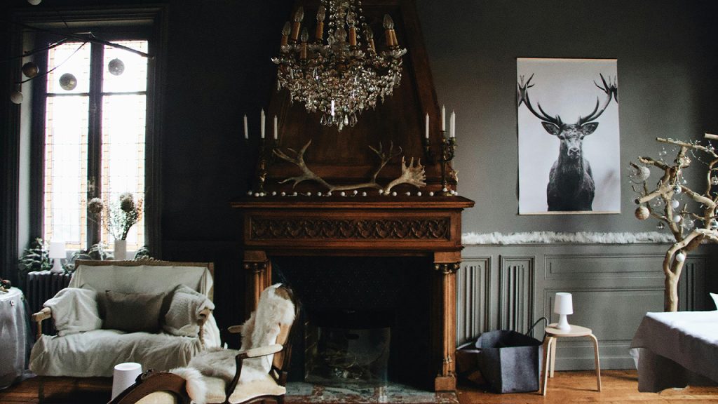 Living Room with Furnitures