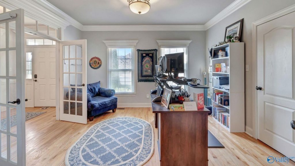 Bright and Elegant Home Office