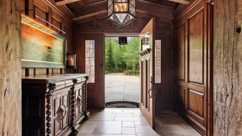 Rustic Foyer with Charm