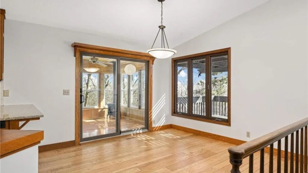 Spacious Living Room with Fireplace