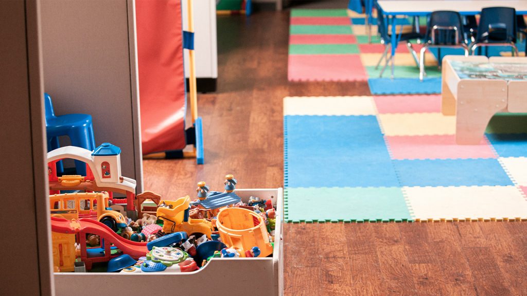 blue red and yellow plastic toy