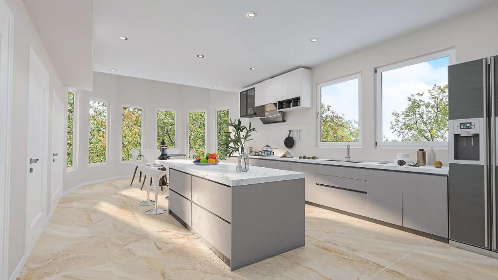 Kitchen with Sleek Elegance