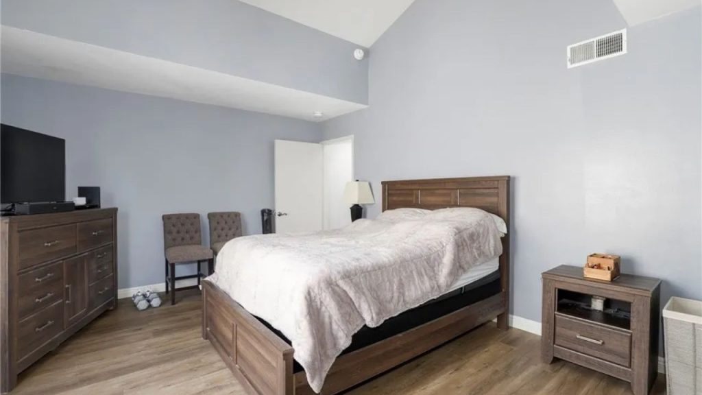 Bedroom with Vaulted Ceilings