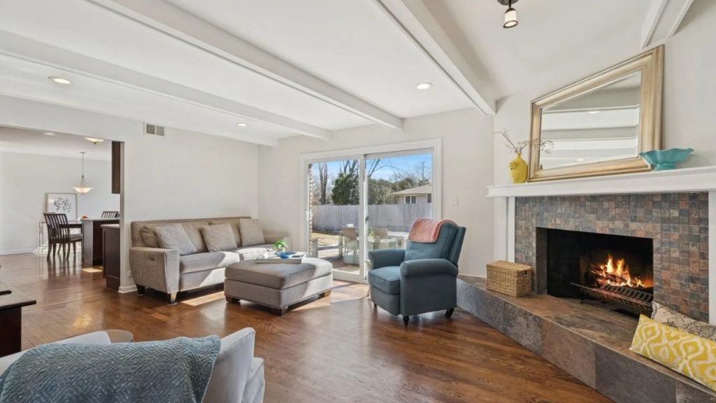 Cozy Family Room with Fireplace