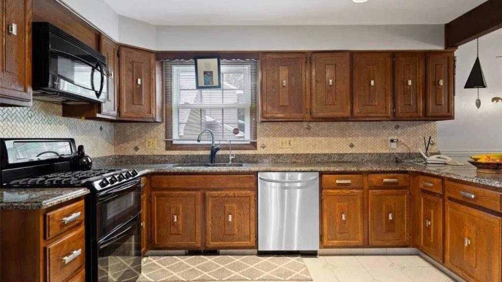 Warm Wood Kitchen with Granite Counters