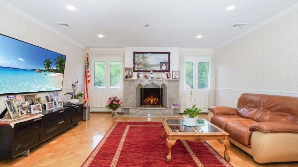 Family Room with Cozy Fireplace