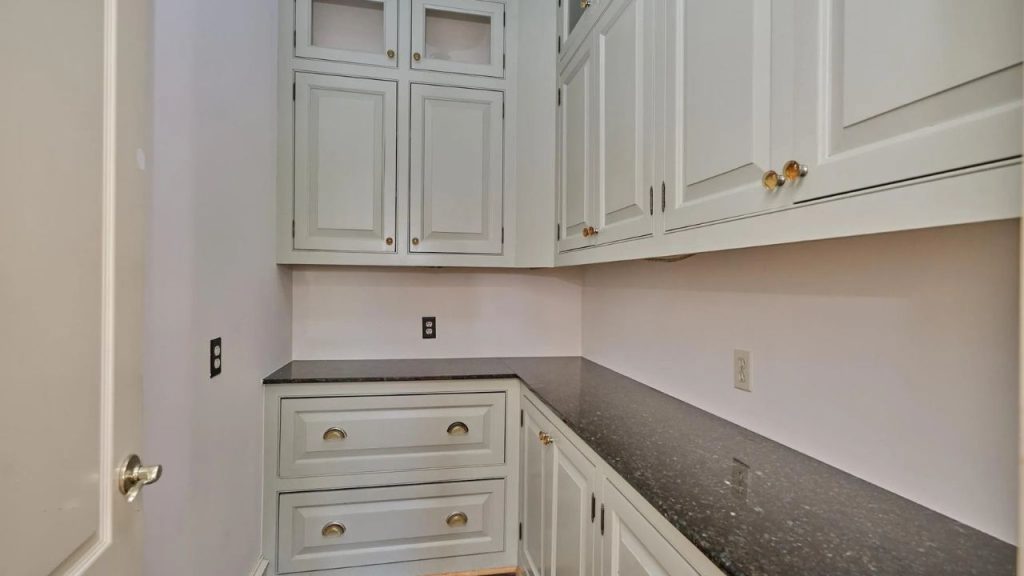 Elegant White Pantry with Storage