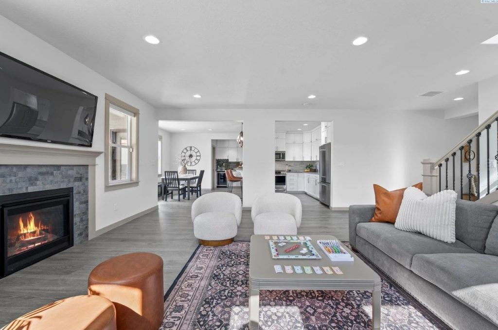 Elegant Open-Concept Living Space