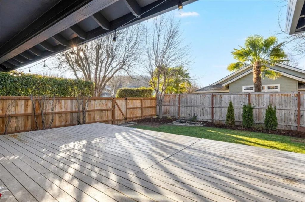 Private Backyard with a Spacious Deck