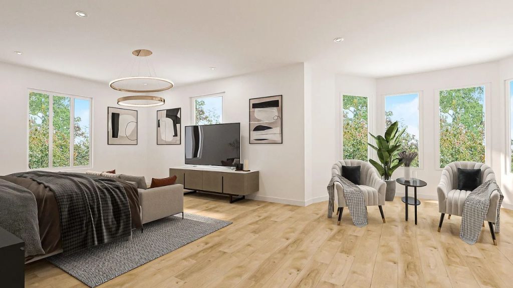 Spacious Modern Bedroom