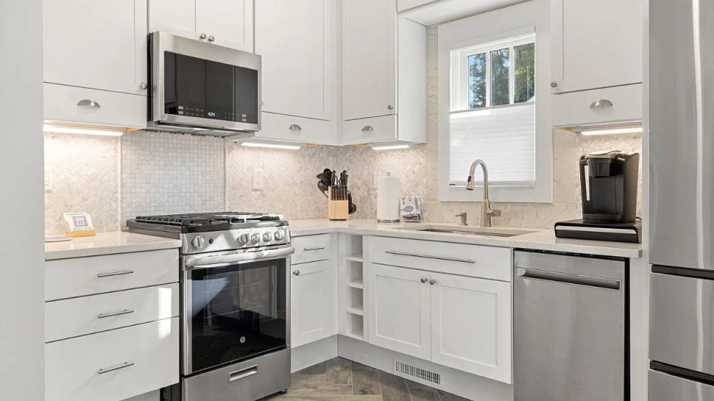 Bright White Kitchen