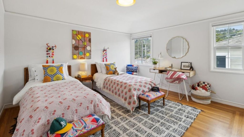 Bright and Playful Twin Bedroom
