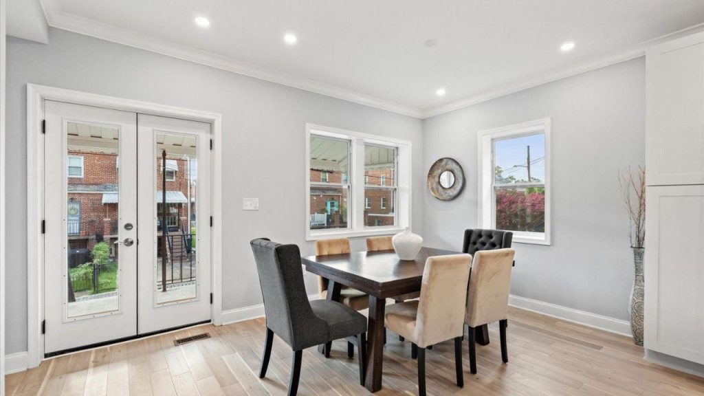 Dining Room with Natural Light
