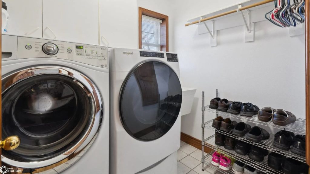 Modern Laundry Room with Storage