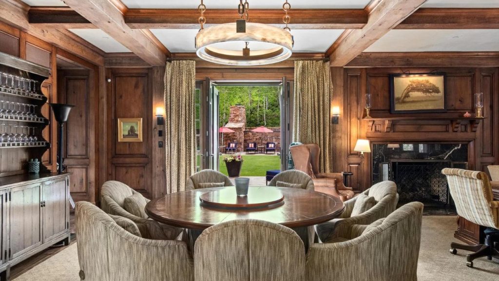 Classic Wood-Paneled Dining room