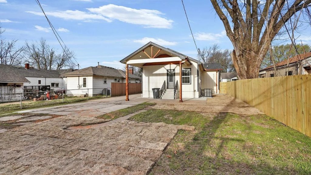 Spacious Backyard with Covered Porch