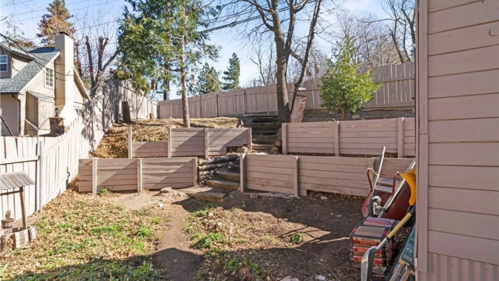 Terraced Wooden Planters for Sloped Yard
