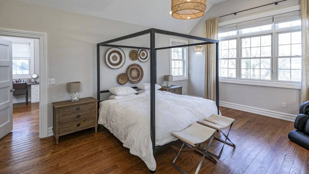 Elegant and Airy Primary bedroom