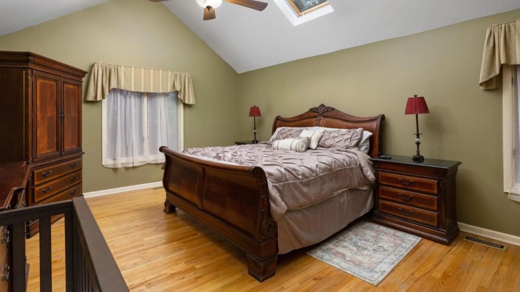 Primary Bedroom with Vaulted Ceiling