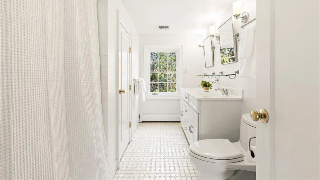 Bright and Airy White Bathroom