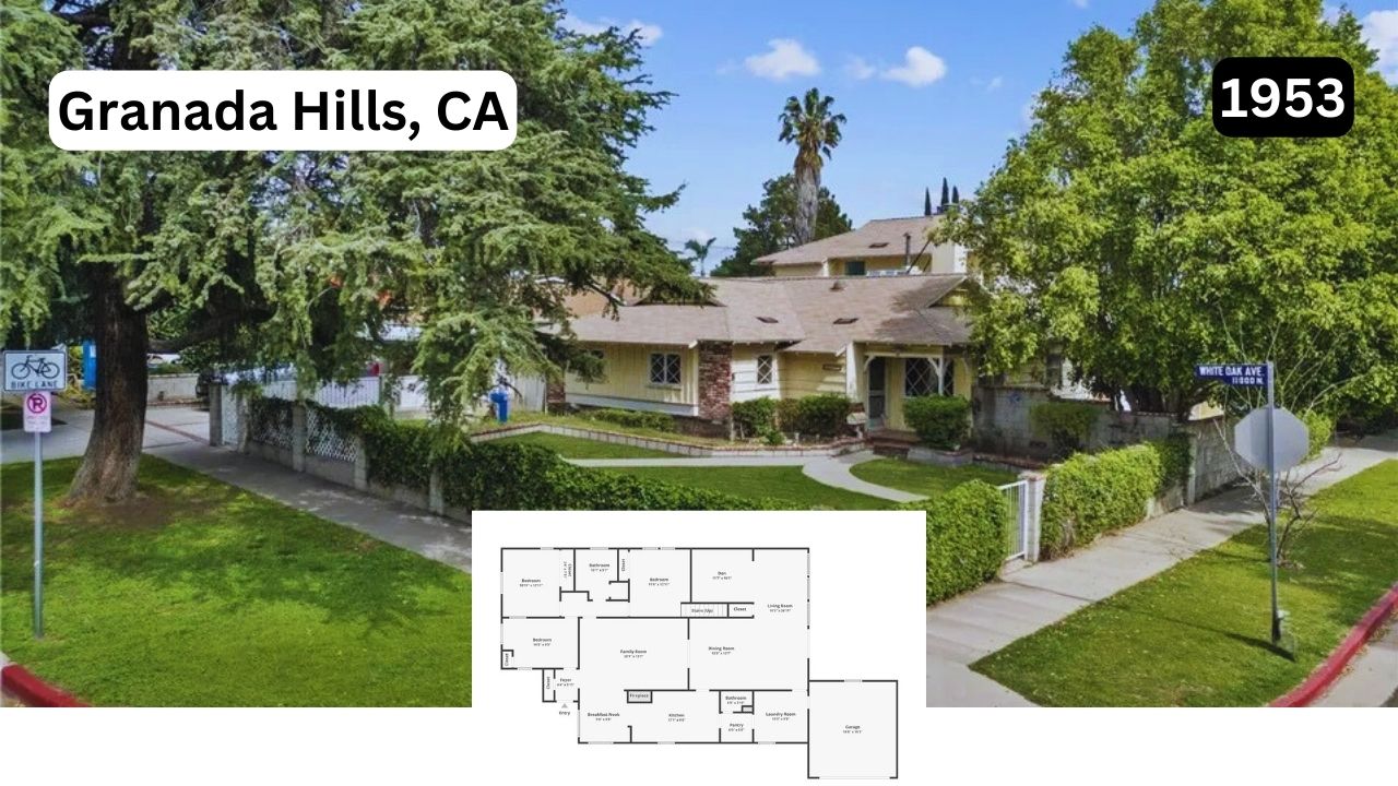 Spacious 2,808 Sq-Ft. 5-Bedroom Home in Old Granada Hills (With Floor Plan)