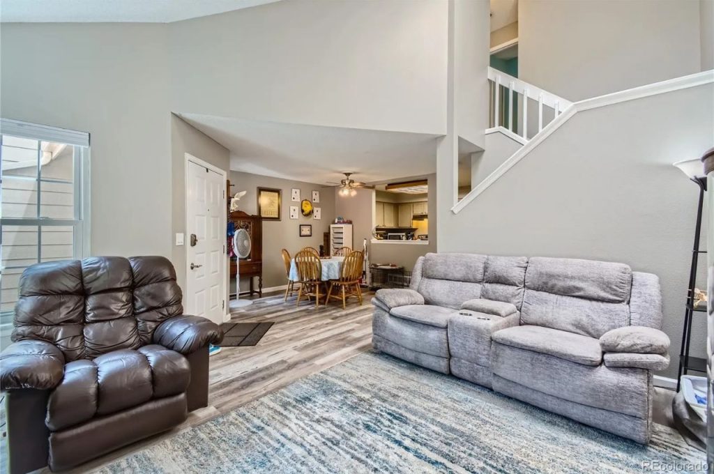 Spacious Open-Concept Living Room