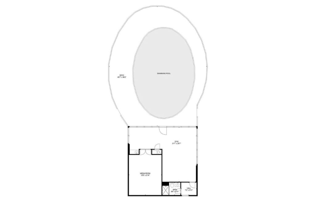 Versatile Poolside Retreat for Relaxation