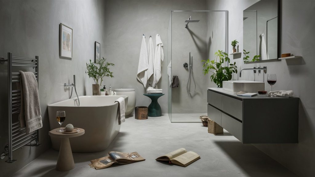 unkempt bathroom