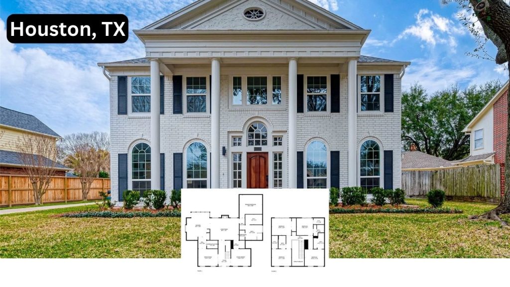 Get Inspired By This Classic Greek Revival Home with Modern Touches on 0.25 Acre in Houston, TX (With Floor Plans)