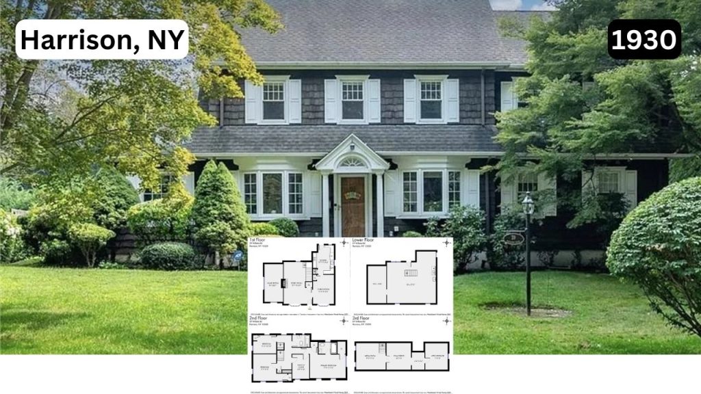 This 1930 4-Bedroom Colonial in Harrison Offers Classic Charm and Modern Comfort (With Floor Plan)