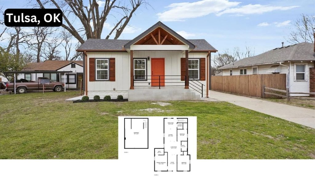 Get Inspired by The Interior and Open Floor Plan of Beautiful 1,080 Sq-Ft. 3-Bedroom Home in Tulsa (With Floor Plan)