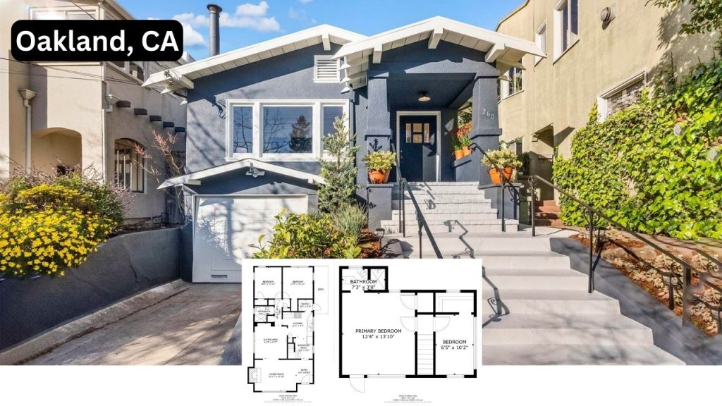 Explore This 4-Bedroom Bungalow Home with Attached Garage and Driveway in Oakland (Floor Plan Inside)