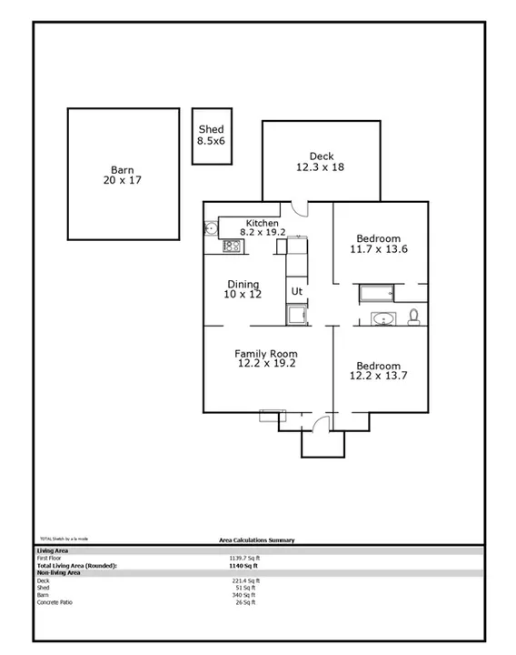 Timeless 1949 Bungalow With LVP Floors and a Backyard Retreat in Wake Forest (With Floor Plan)