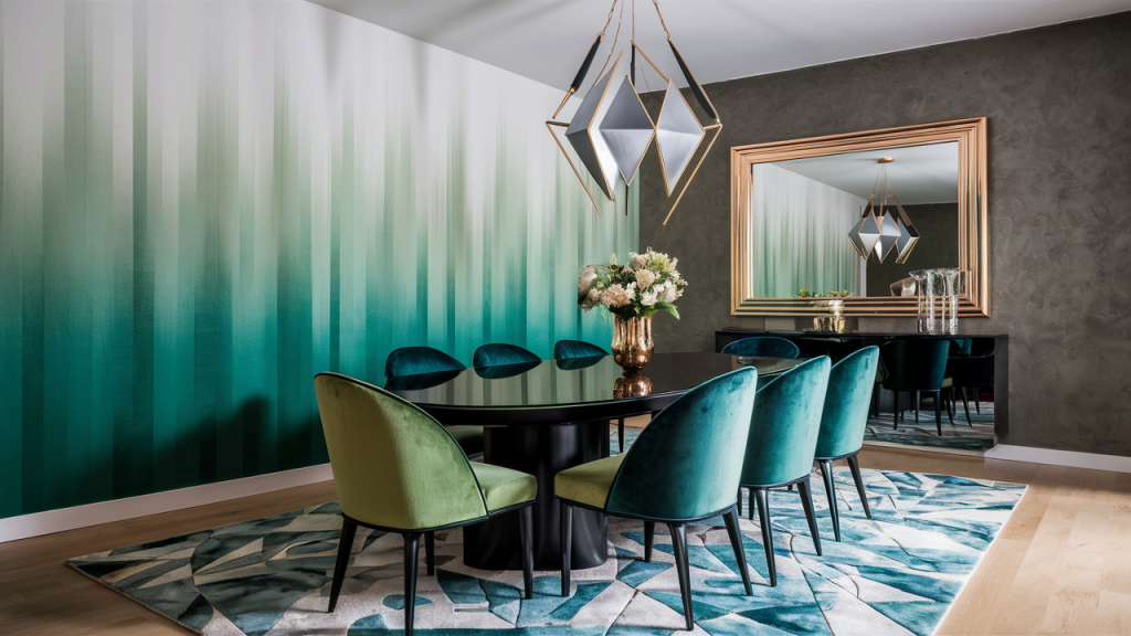 Ombre and Geometric Shapes