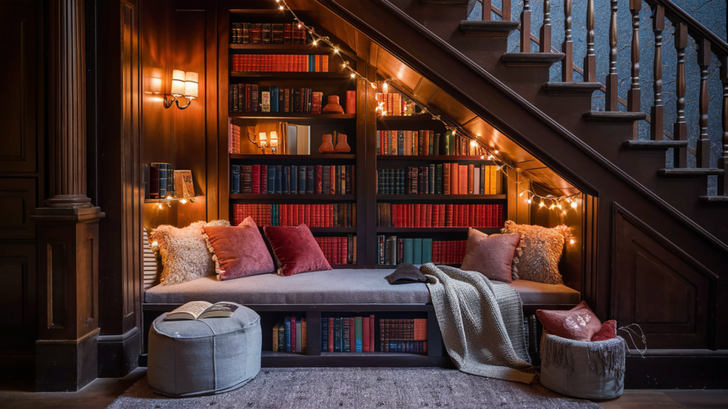 Under-the-Stairs Hideaway for a Secret Retreat