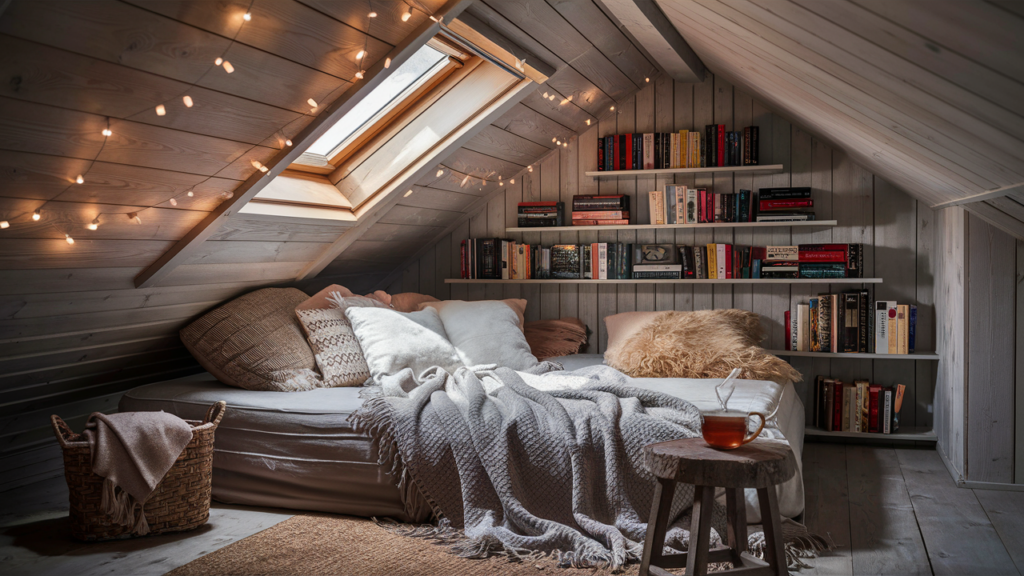 Loft or Attic Nook for a Cozy Escape
