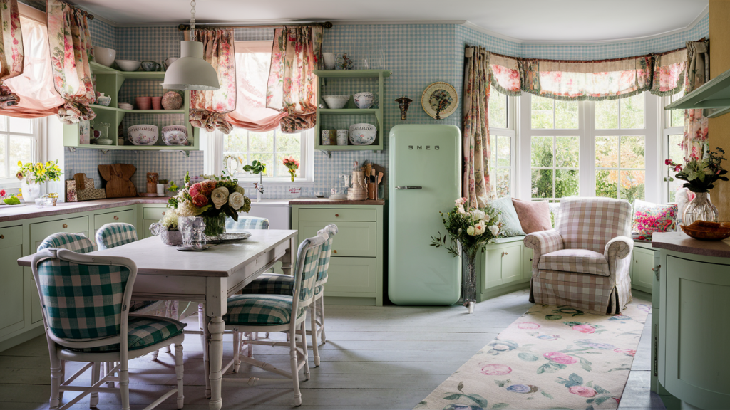 Gingham and Oversized Florals