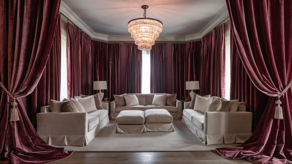 velvet curtains