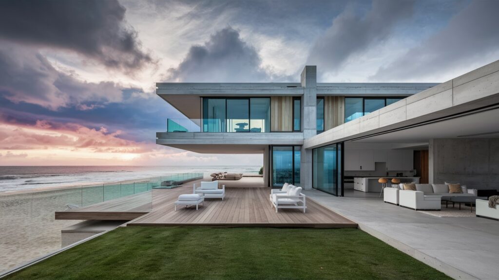 contemporary beach house