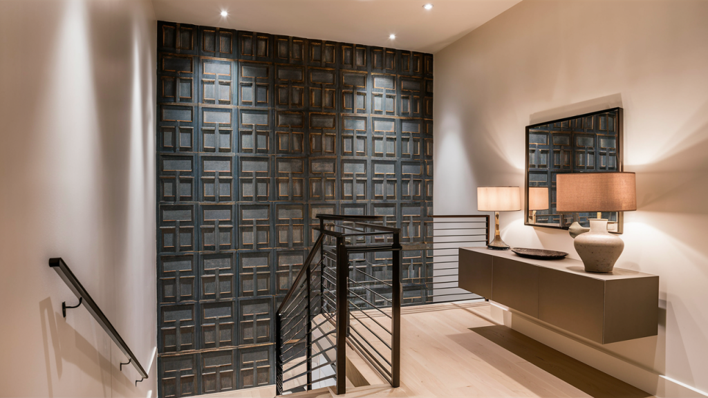 staircase landing wallpaper