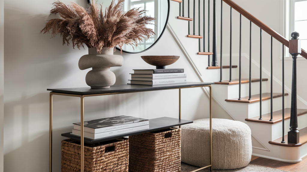 staircase landing console