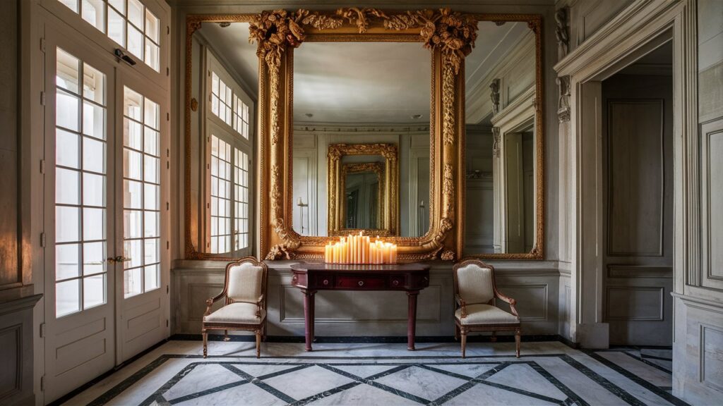 grand foyer entryway mirror