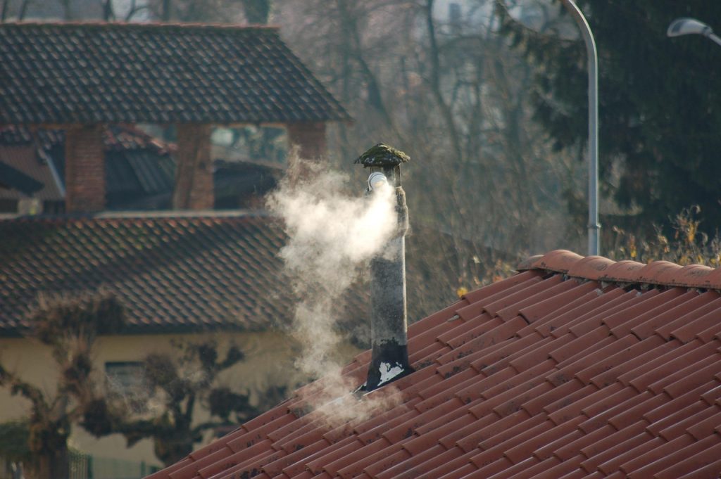 An old chimney.
