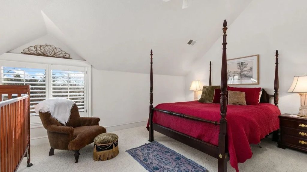 Get Inspired by This Grand 9,523 Sq-Ft Brick Manor in Fort Collins With Curved Staircase, Cherrywood Office, and Vaulted Ceilings