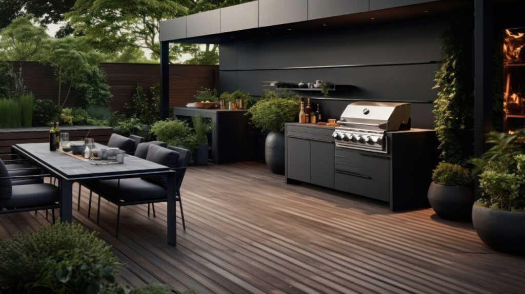 outdoor kitchen