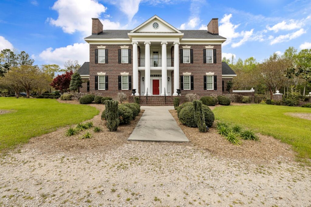 brick facade georgian house