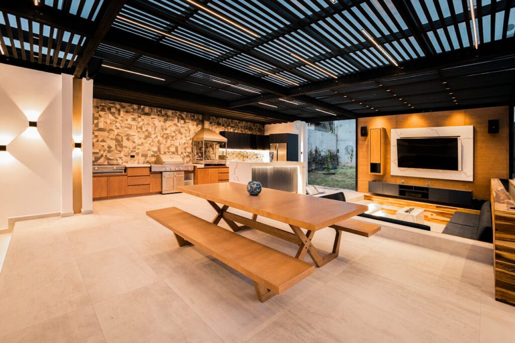 outdoor kitchen