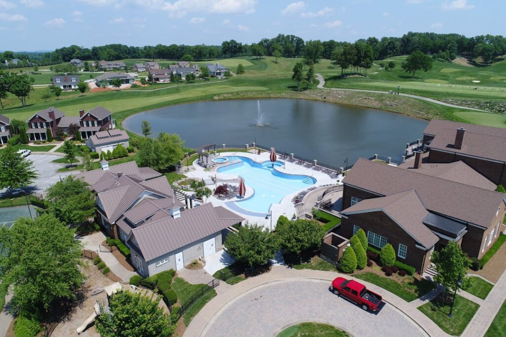 house with environment