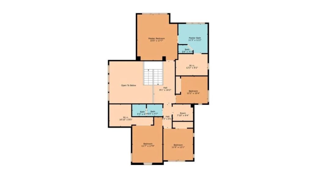 Luxurious and Functional Second Floor Layout